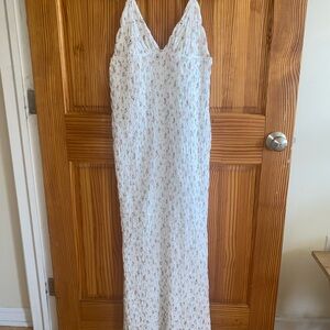 PrettyLittleThing White Floral Dress